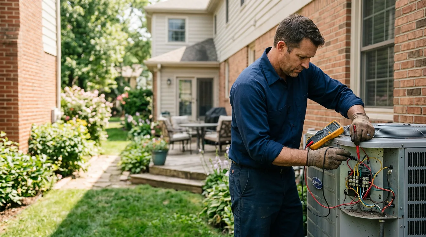 HVAC technician working near Kermit, WV